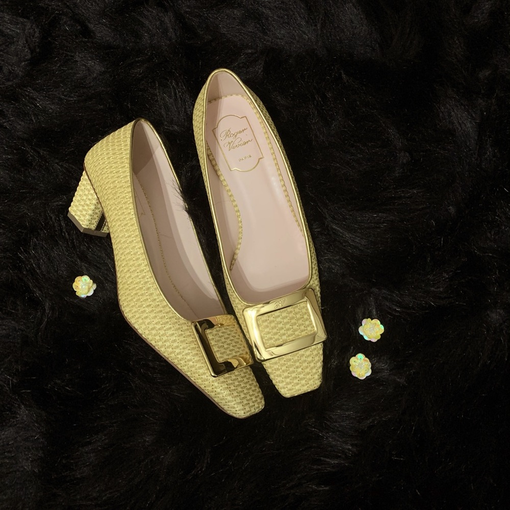 Belle Vivier Pumps in fabric 🍋